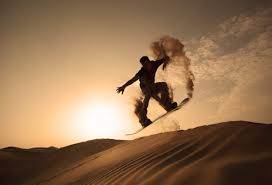 Sandboard activity in Merzouga