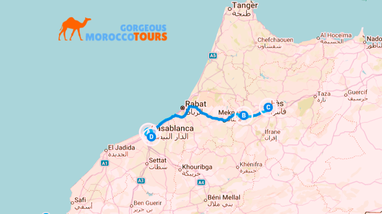 5 days tour from Casablanca to Fes and Rabat